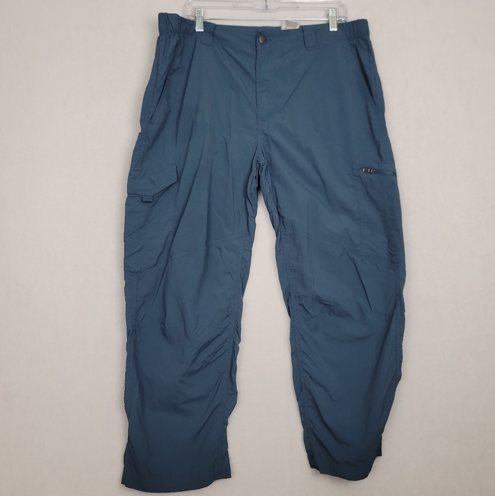 Columbia Men's Outdoors Atheltic Pants Blue 38x30 OMNI-Shade Sun Protection